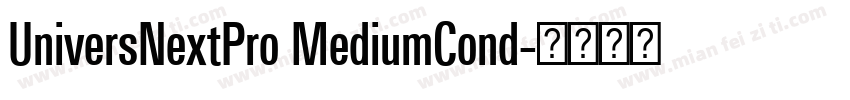 UniversNextPro MediumCond字体转换